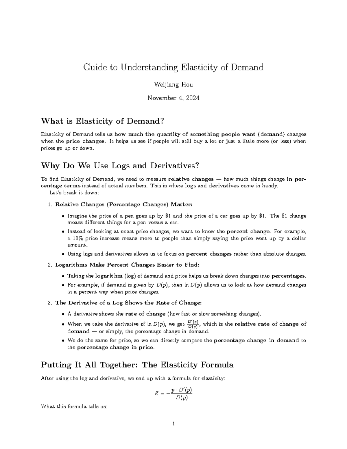 Guide to Understanding Elasticity of Demand (ECON 101) - Guide to ...