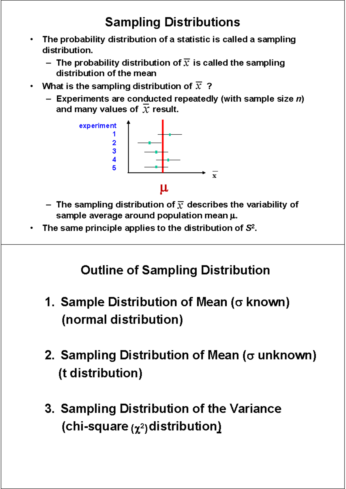 9 - Ce2047 Lecture note - The probability distribution of a statistic ...