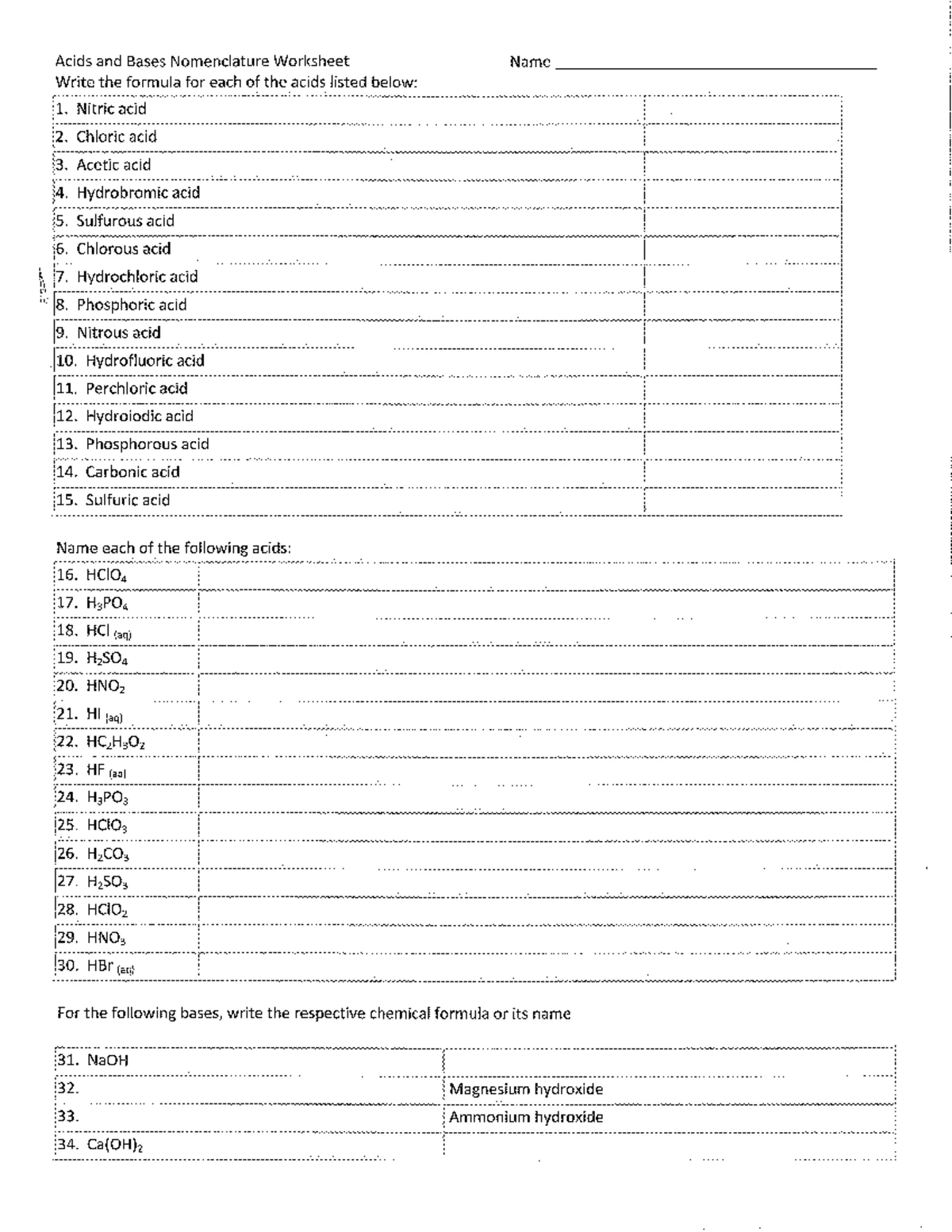 SCH3U Final Exam Review 2024: Key Concepts and Practice - Studocu