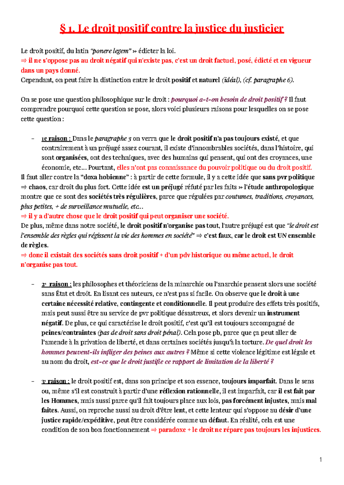 Philosophie du Droit : Cours Complet (État et Justice) - Studocu