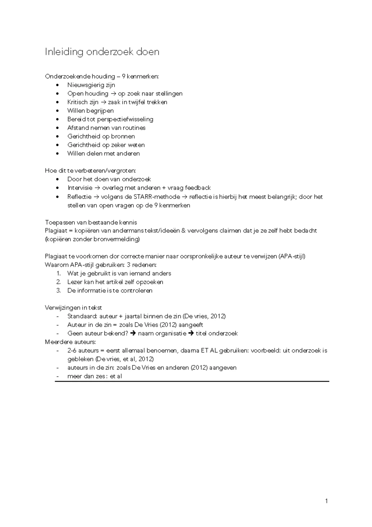 Wat is onderzoek - Nel verhoeven - Hoofdstuk 1. 1 De functie van ...