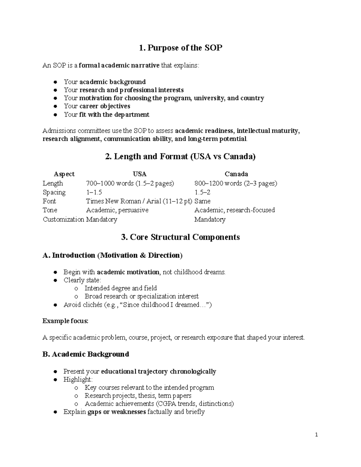 Sample Statement of Purpose for CE Graduate Program - Studocu