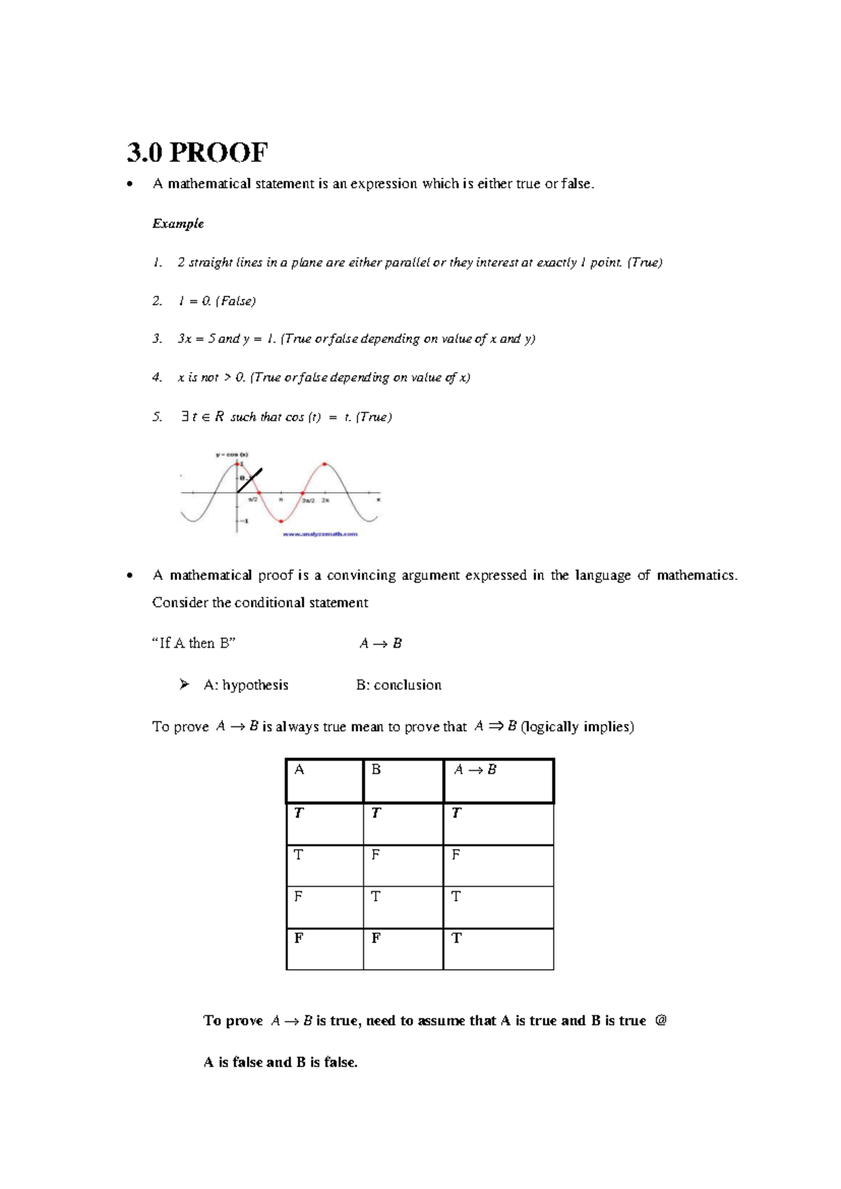 Chapter 3 - Mathematical Proofs and Definitions in Mathematics - Studocu