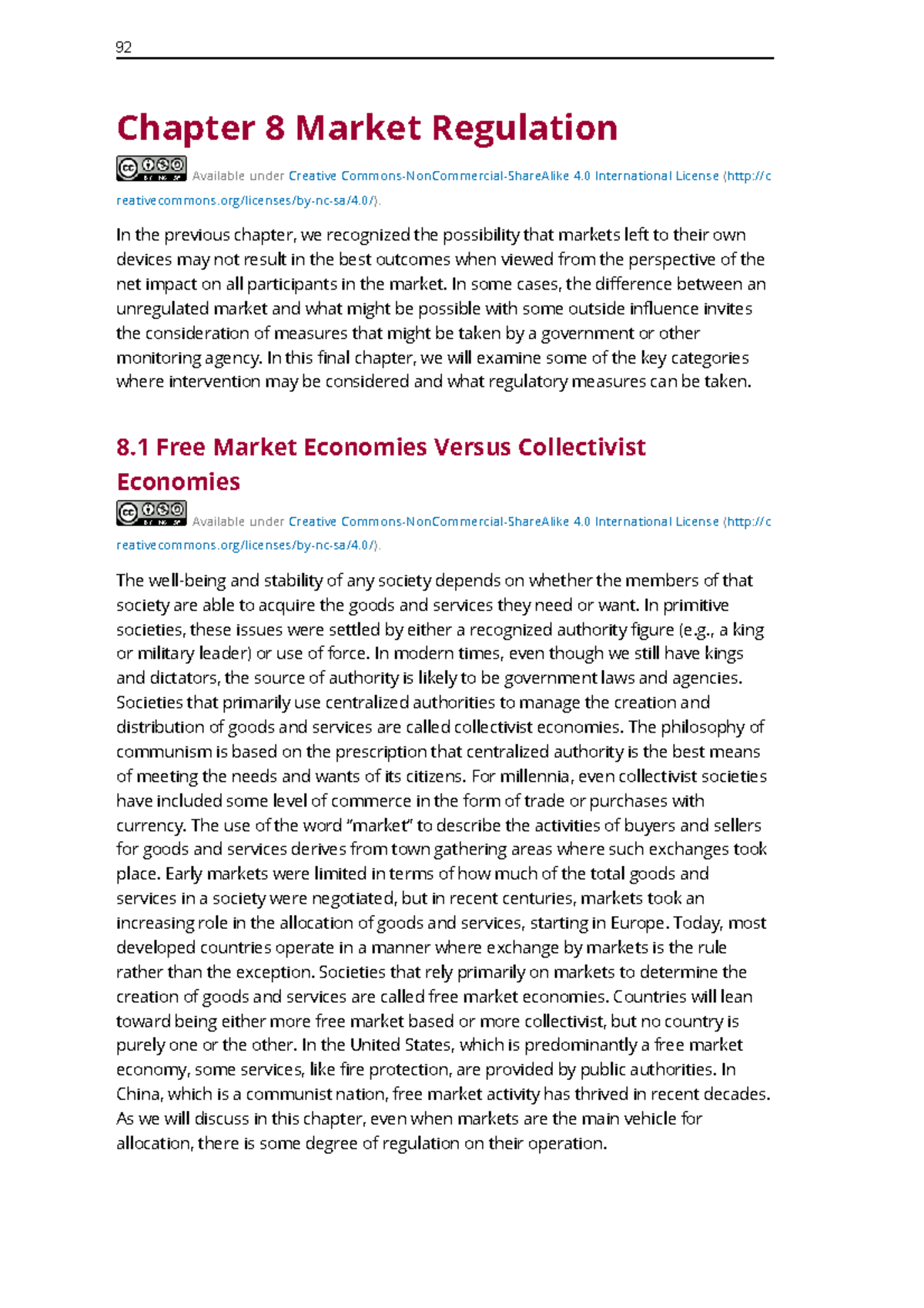 Managerial Economics: Chapter 8 - Market Regulation and Efficiency ...