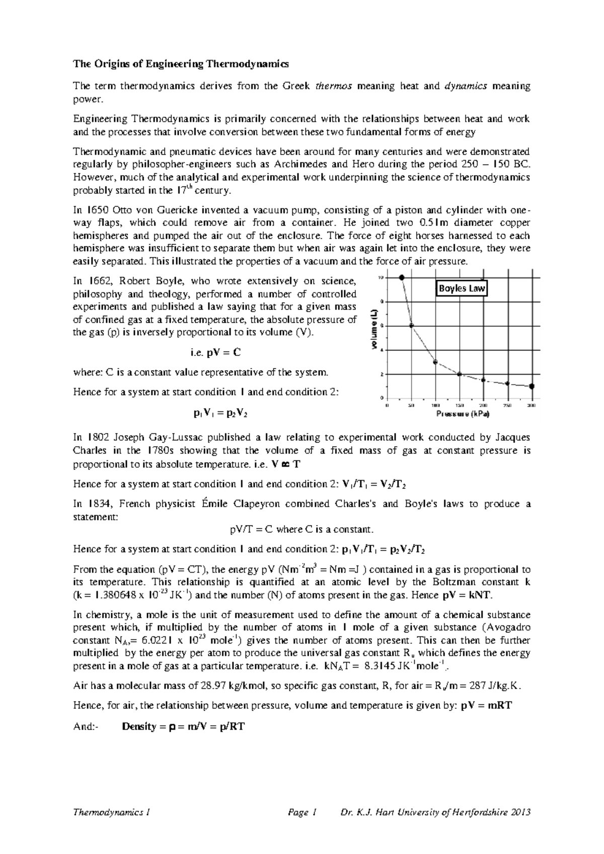 Lecture 01 - Introduction to Engineering Thermodynamics 02032017 - Studocu