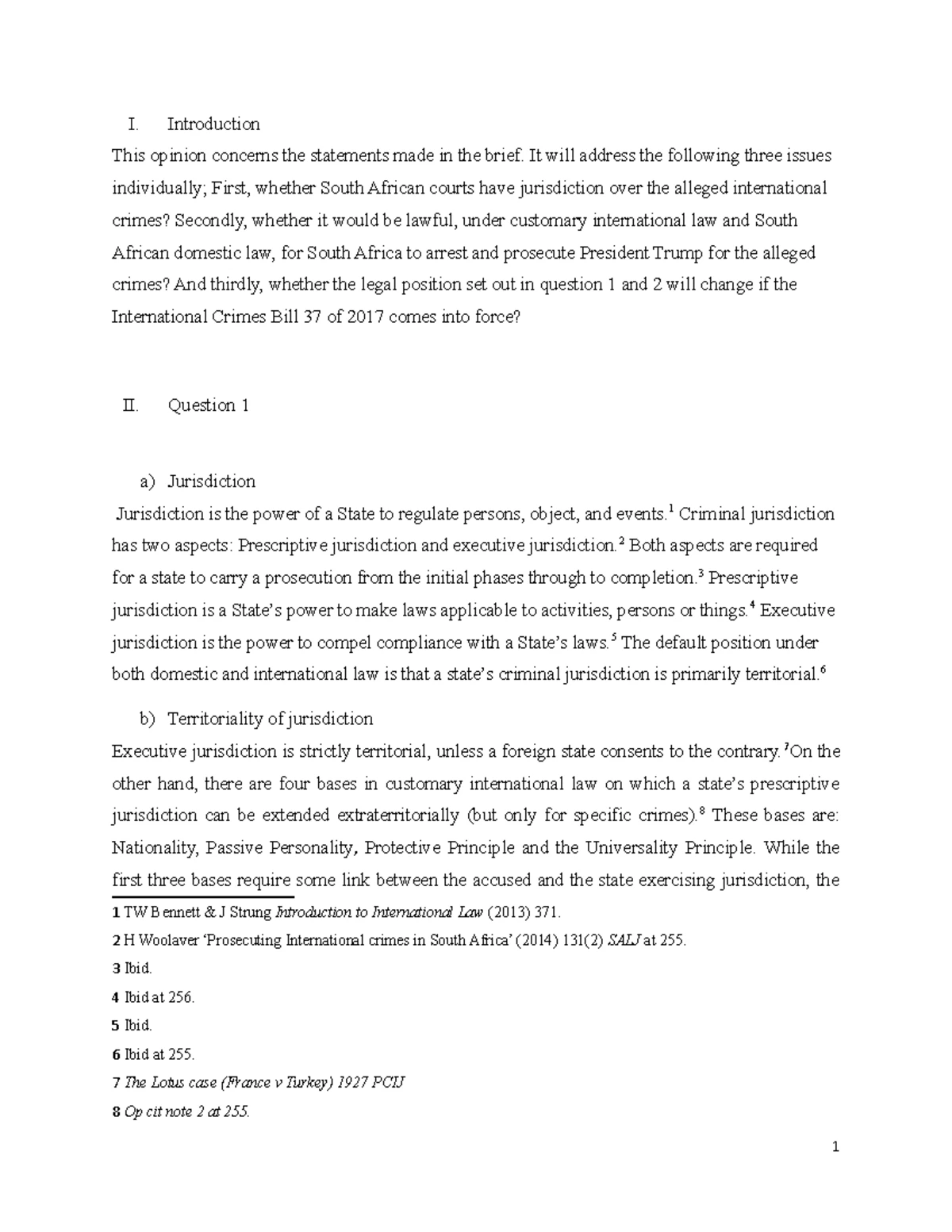 International Law Case Summaries: State Responsibility & Genocide ...