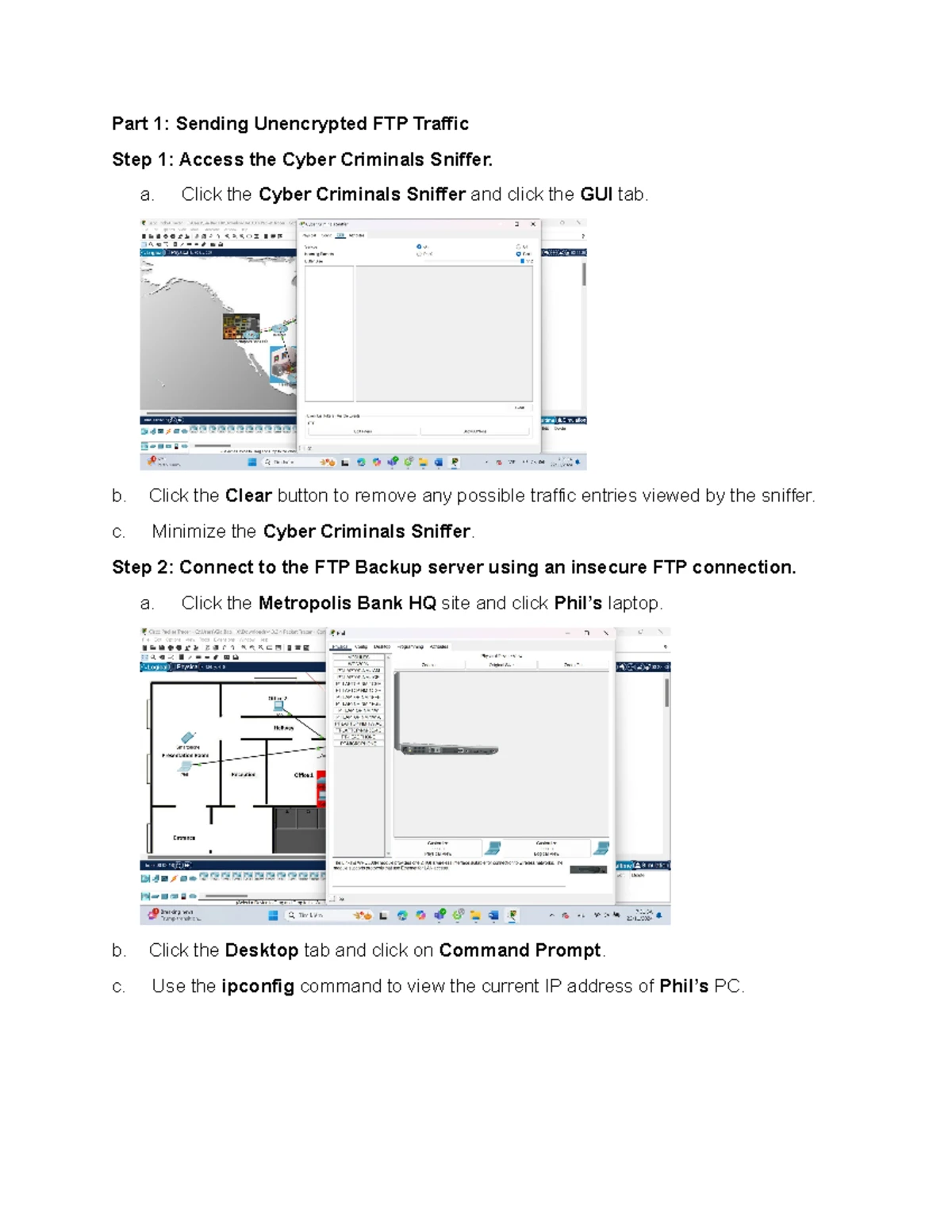 2.5.2.6 Packet Tracer - FTP Account Credentials and Data Transfer - Studocu