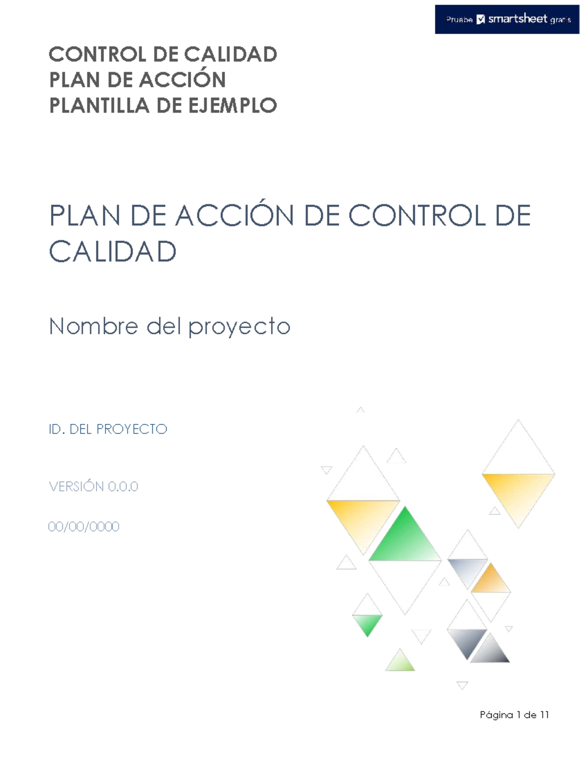 IC-Quality Control Action Plan Template - Sample Document - Studocu
