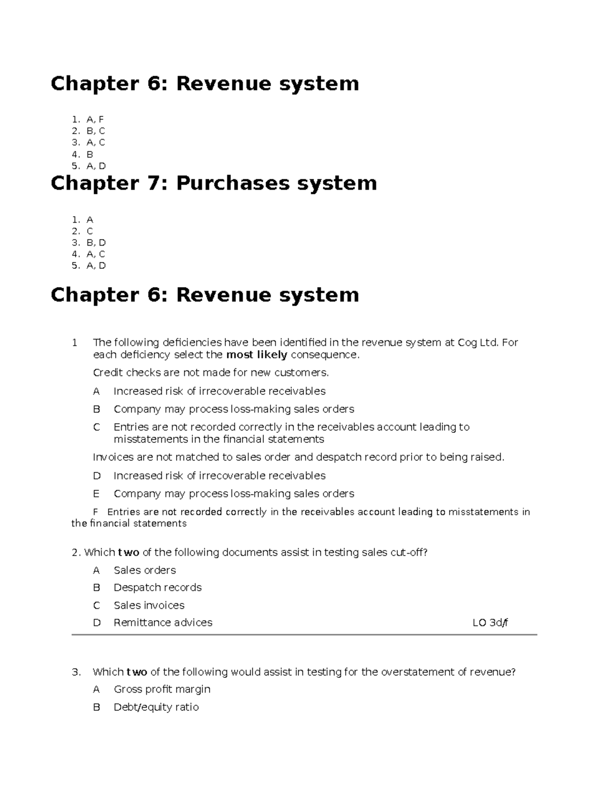 LMS TEST 10 Questions - Chapter 6 & 7 Review for Cù Thị Phương Thảo ...