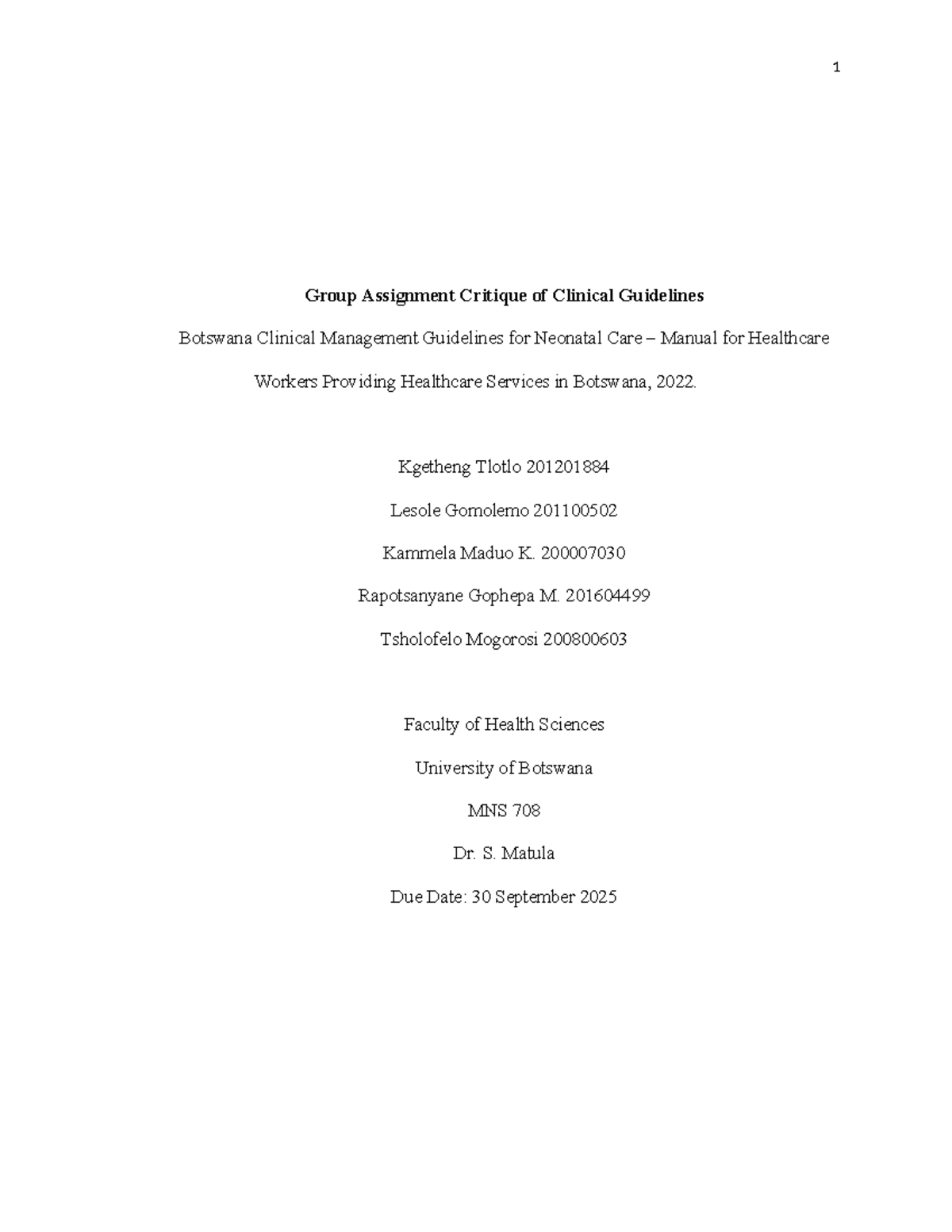 critique-of-botswana-neonatal-care-guidelines-mns-708-group-assignment