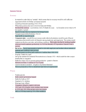 History Paper 2: Examining the Causes & Effects of 20th Century