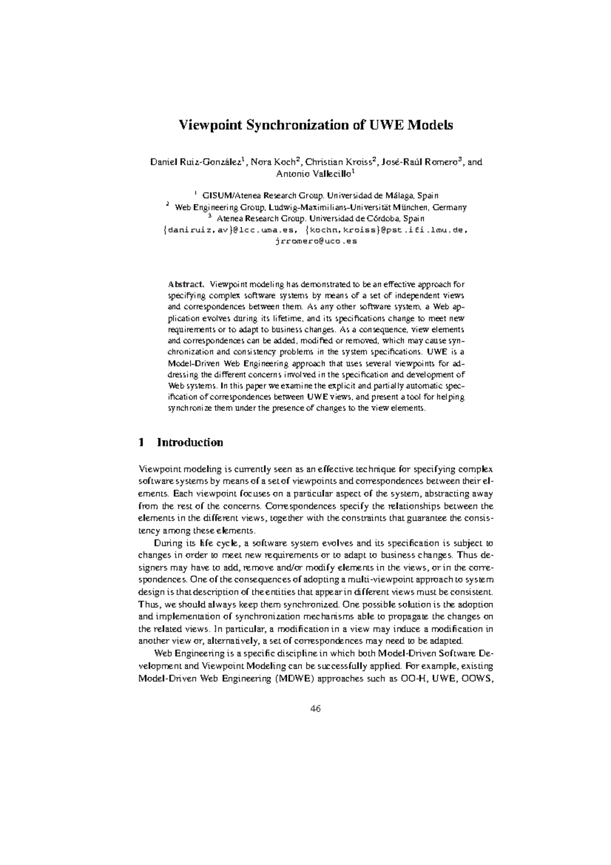 Paper 04 Organizational Behavior (MG 320) - Viewpoint Synchronization ...