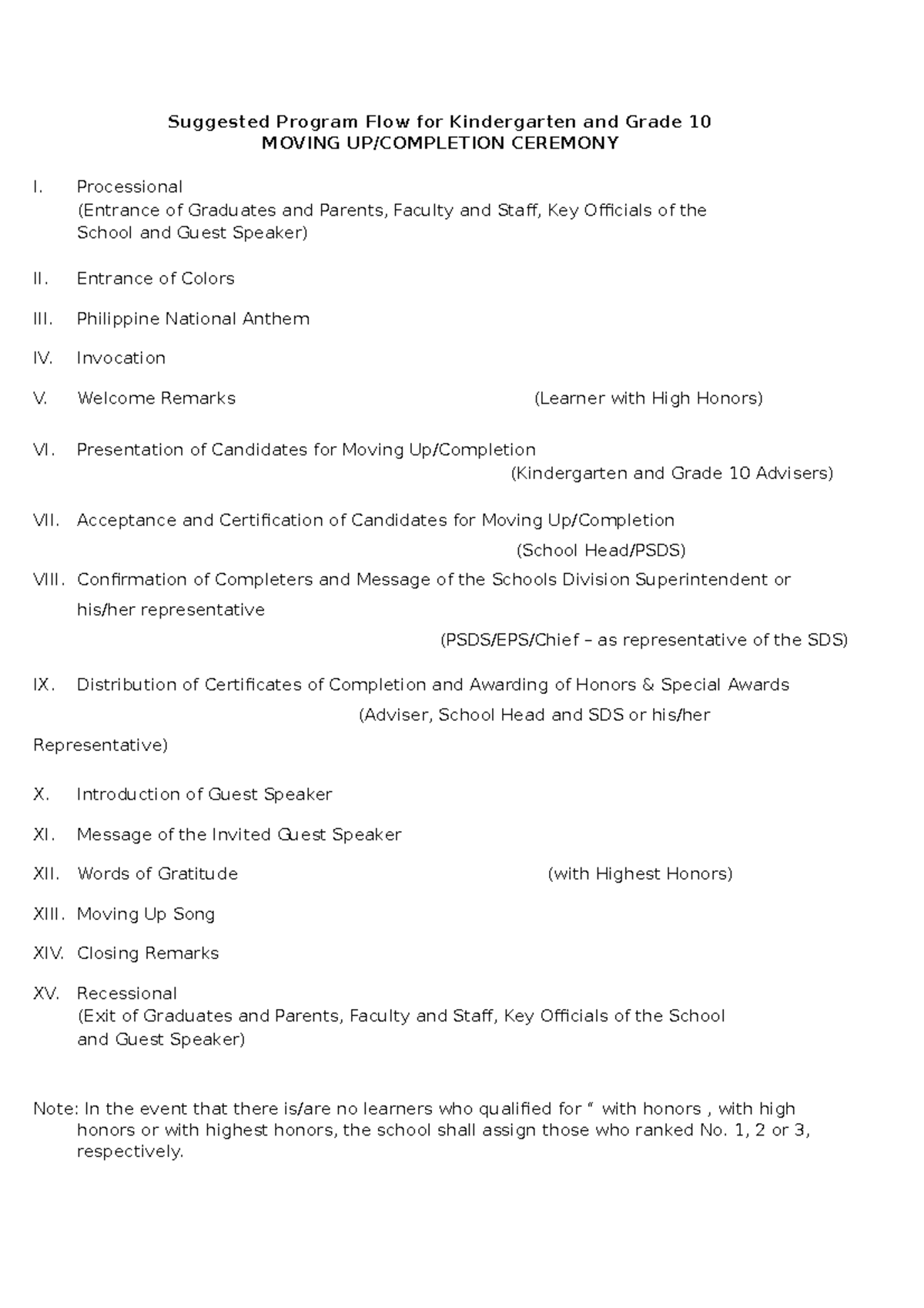 Inbound 842039711842642836 - Suggested Program Flow for Kindergarten ...