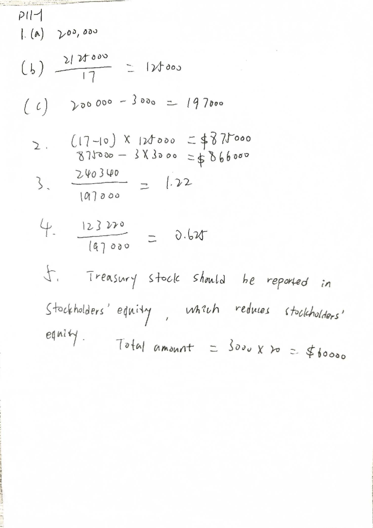 Acct1101 assignment 9: Understanding treasury stock and equity - Studocu