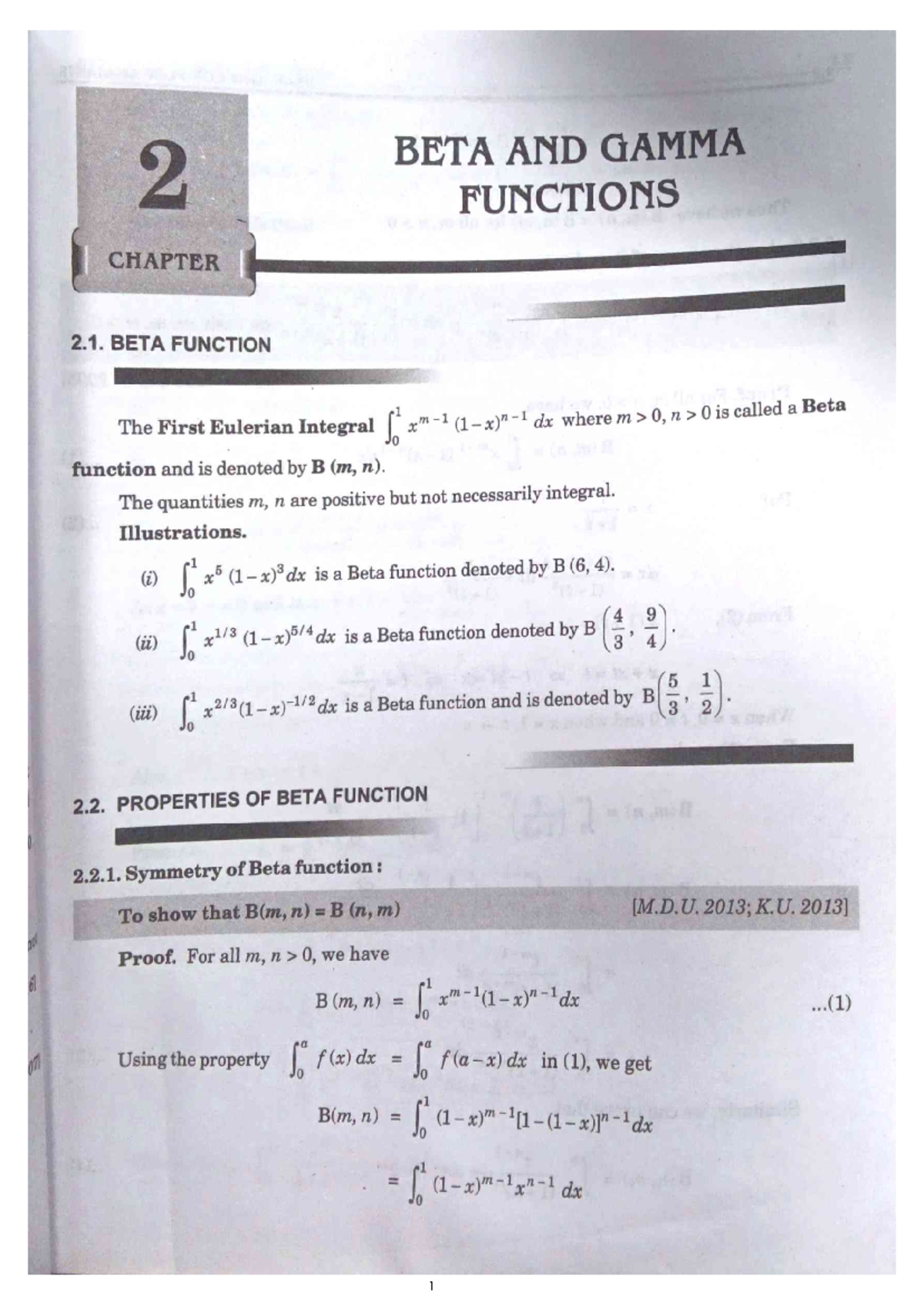 Real and Complex Analysis: Beta and Gamma Functions (Chapter 2) - Studocu