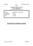 Introduction to Statistics - STA104 - UiTM - Studocu