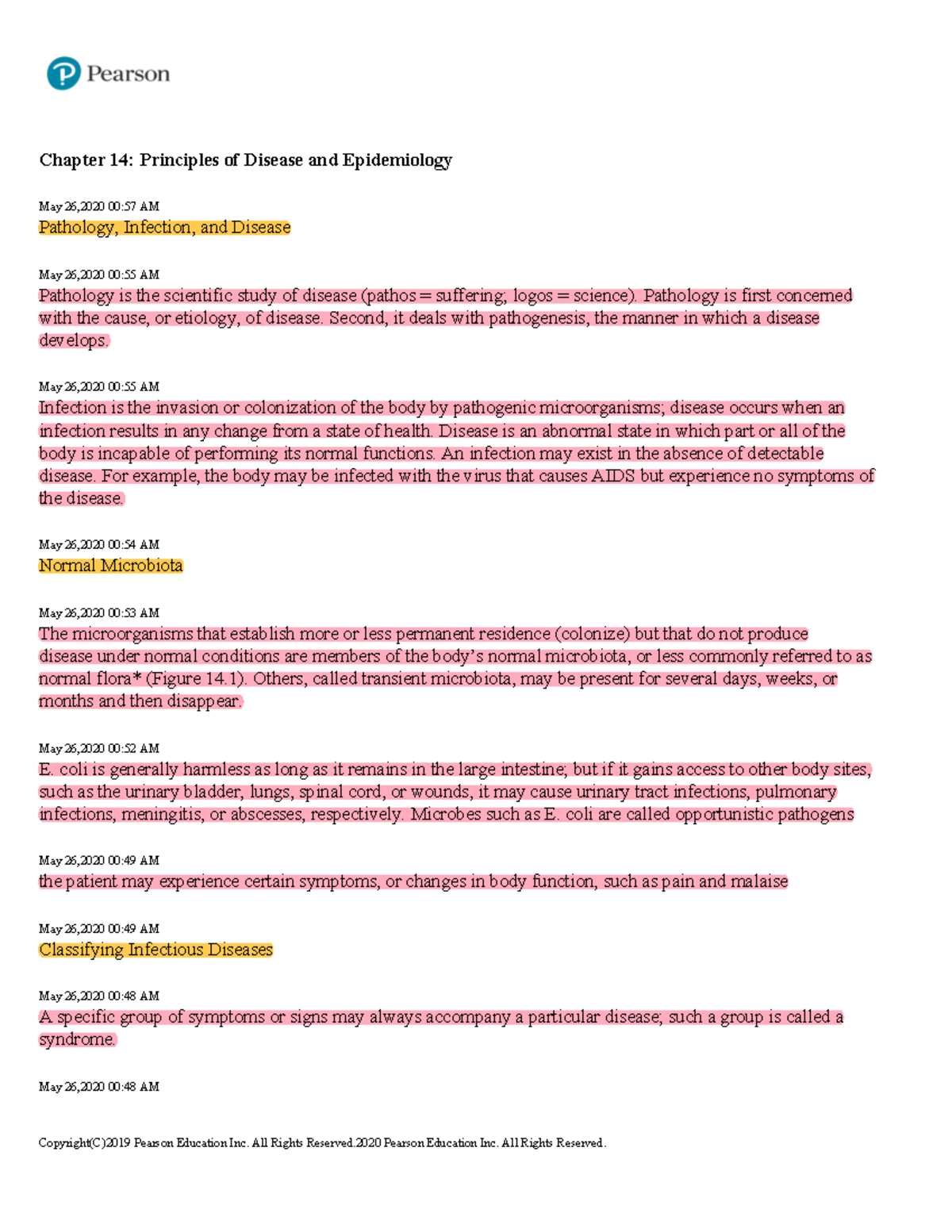 Chapter 14: Principles of Disease & Epidemiology in Pathology - Studocu
