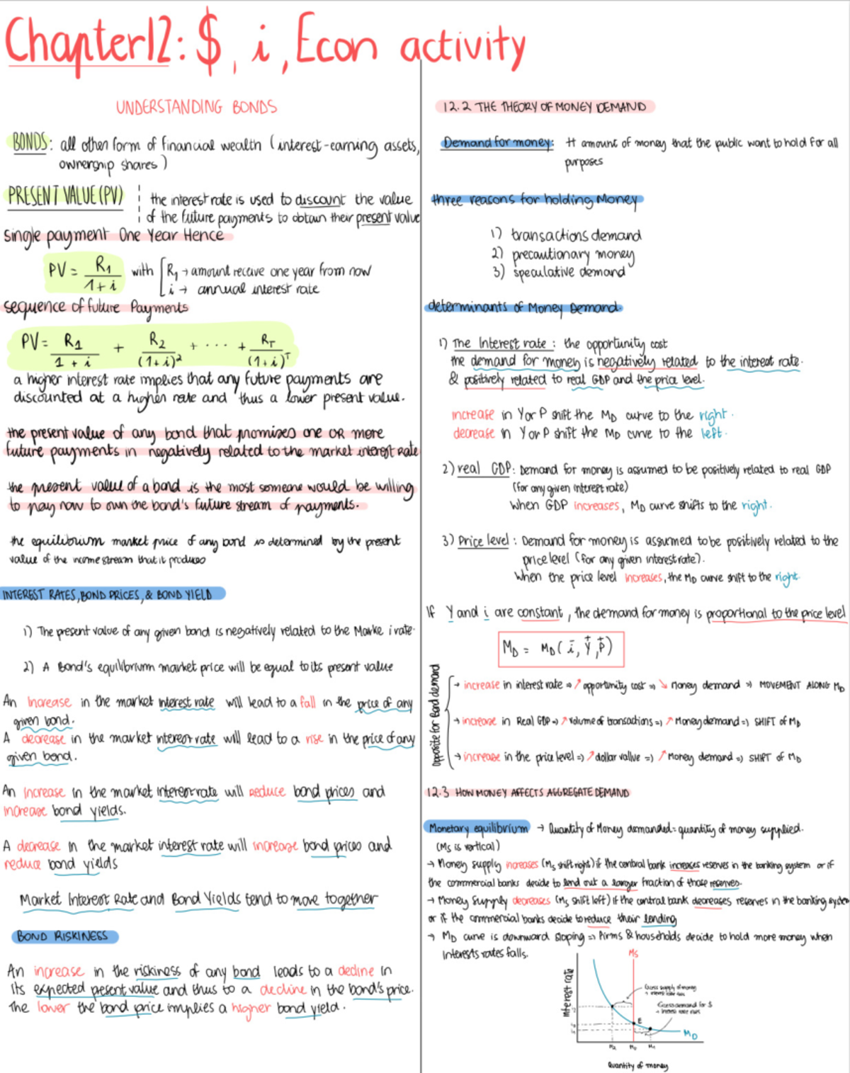 Chap 12 - textbook notes - ECON 203 - Studocu