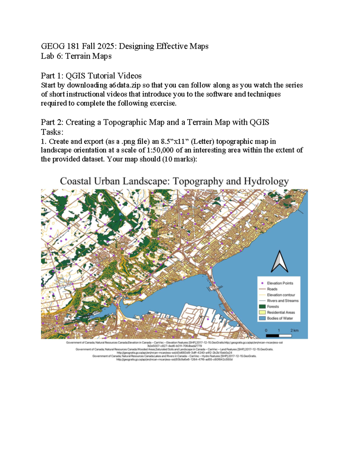 GEOG 181 Fall 2025: Lab 6 - QGIS Terrain & Topographic Maps - Studocu