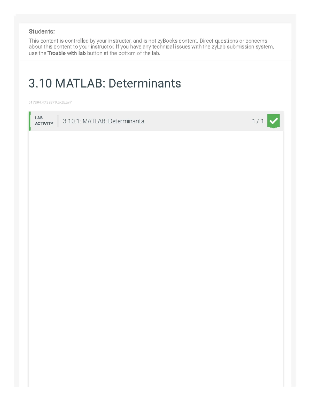 MATLAB 617394.4739370 Lab Activity: LU Decomposition Guide - Studocu