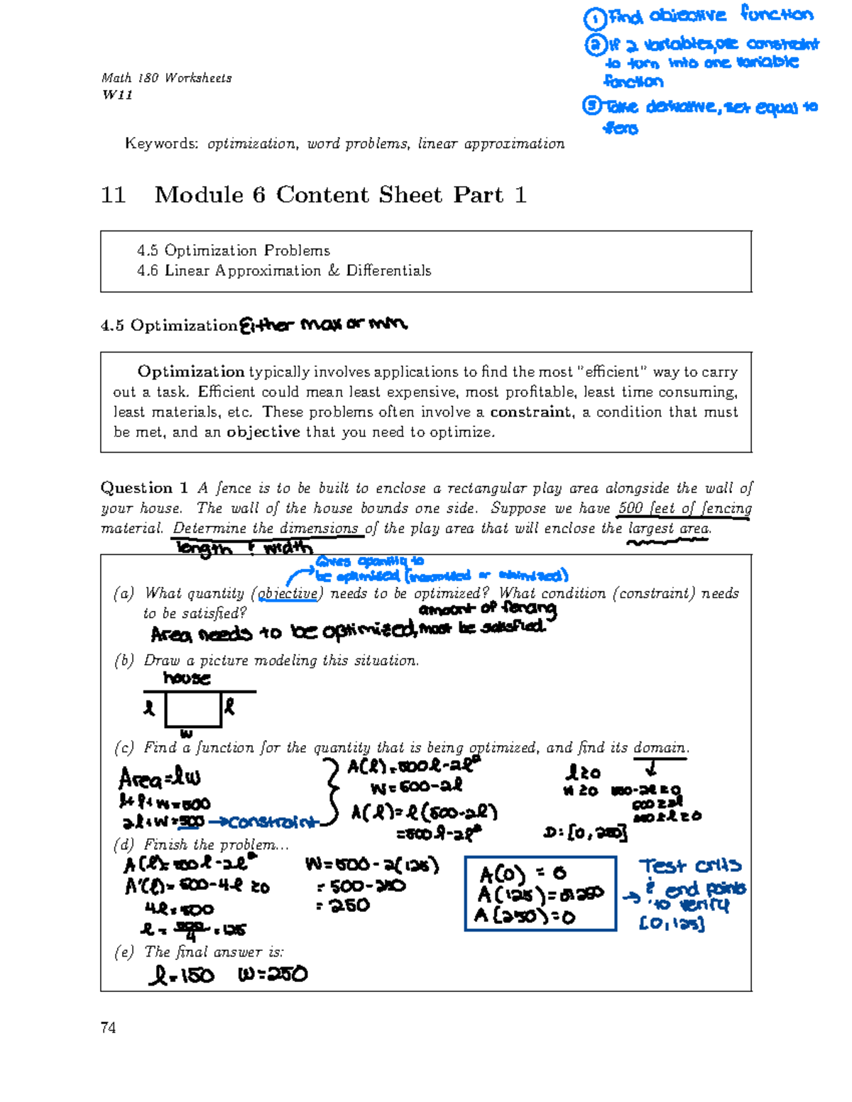 Module 6 Part I - These are the notes you have to submit for points at ...