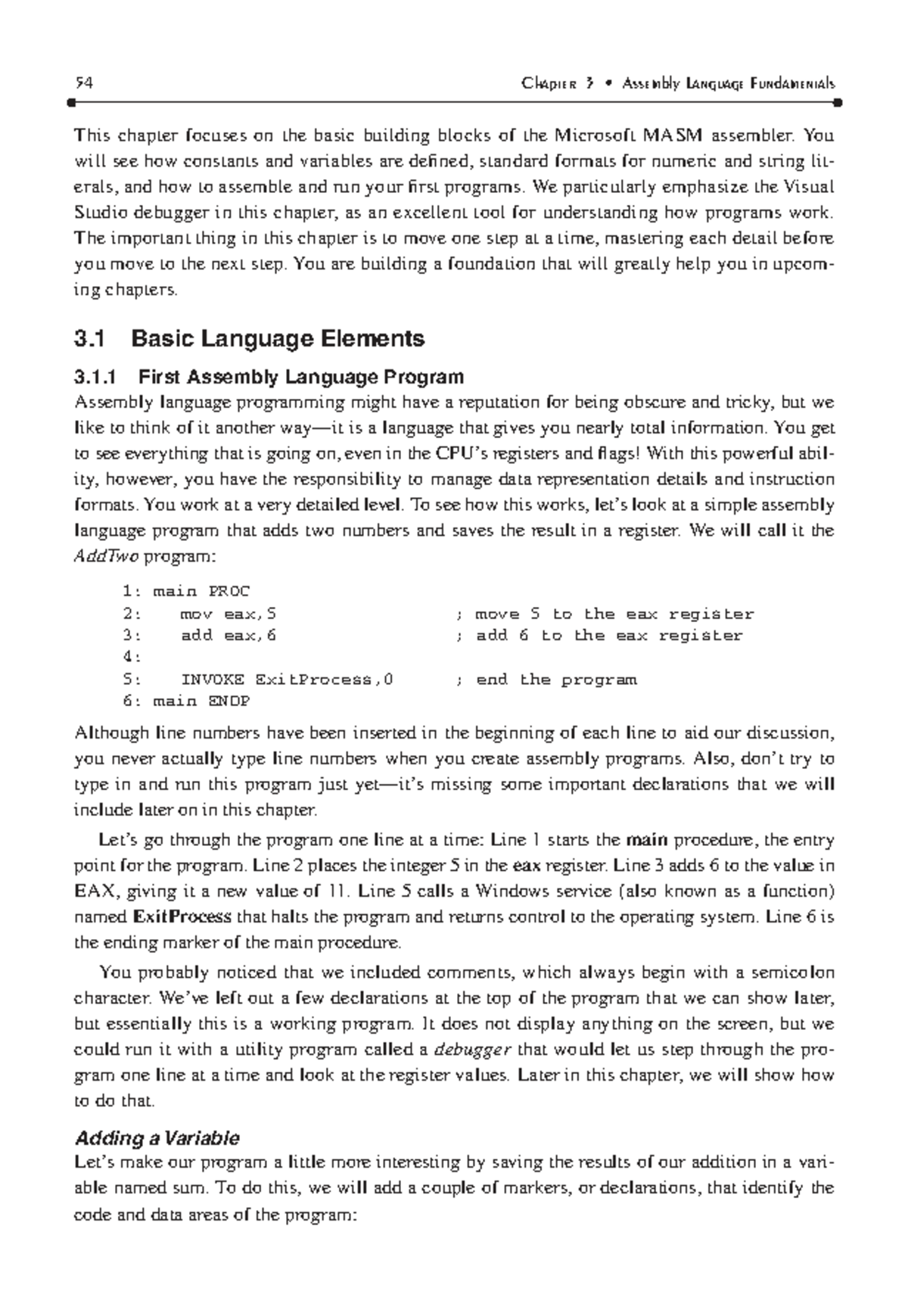 54 CSCI 101 Chapter 3: Assembly Language Fundamentals - Studocu