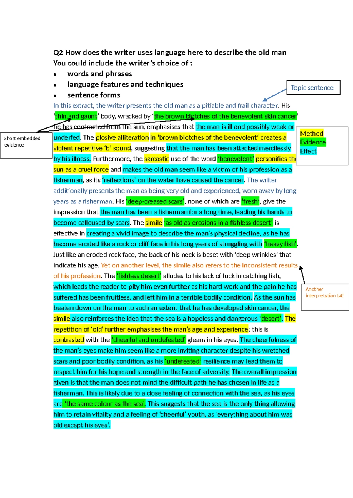 ENG LANG 2017 Paper 2 Q3 Feedback: Analyzing Language Use in ...