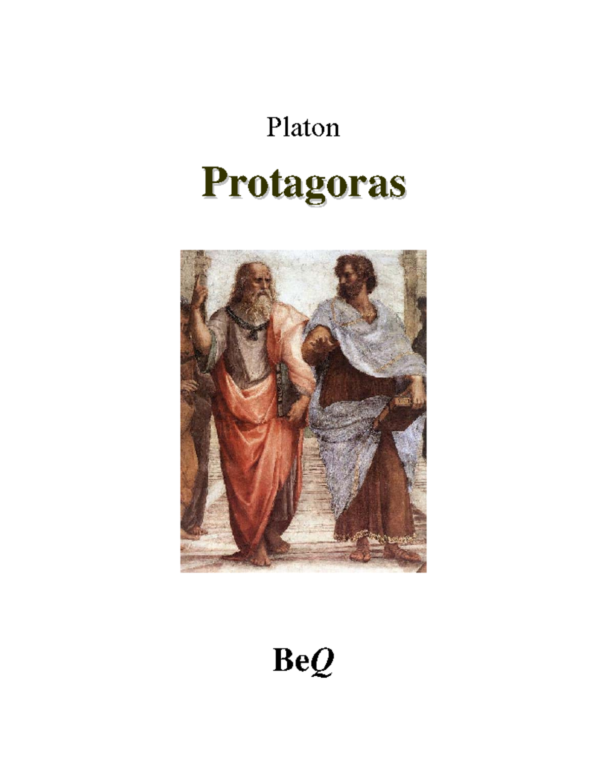 Platon - Protagoras [ou les Sophistes ; genre démonstratif] - Platon Pr ...