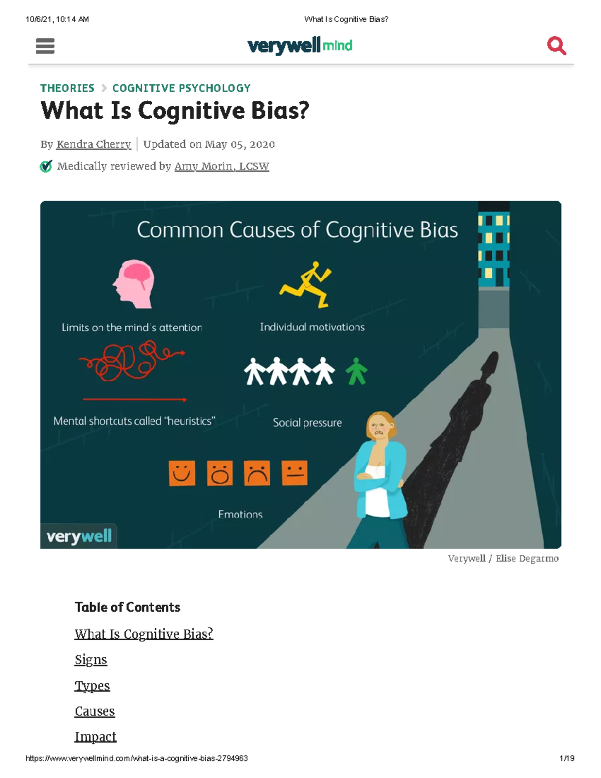 What Is Cognitive Bias - extra reading - THEORIES COGNITIVE PSYCHOLOGY ...