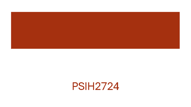 PSIH2724 Final Exam Summary: Key Concepts and Focus Areas - Studocu