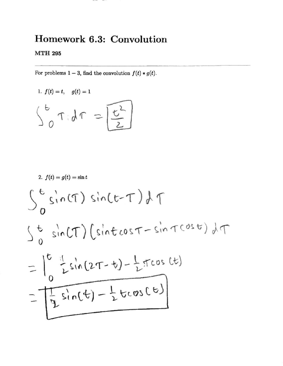 Final Exam Math 295 F24 - Differential Equations Solutions - Studocu