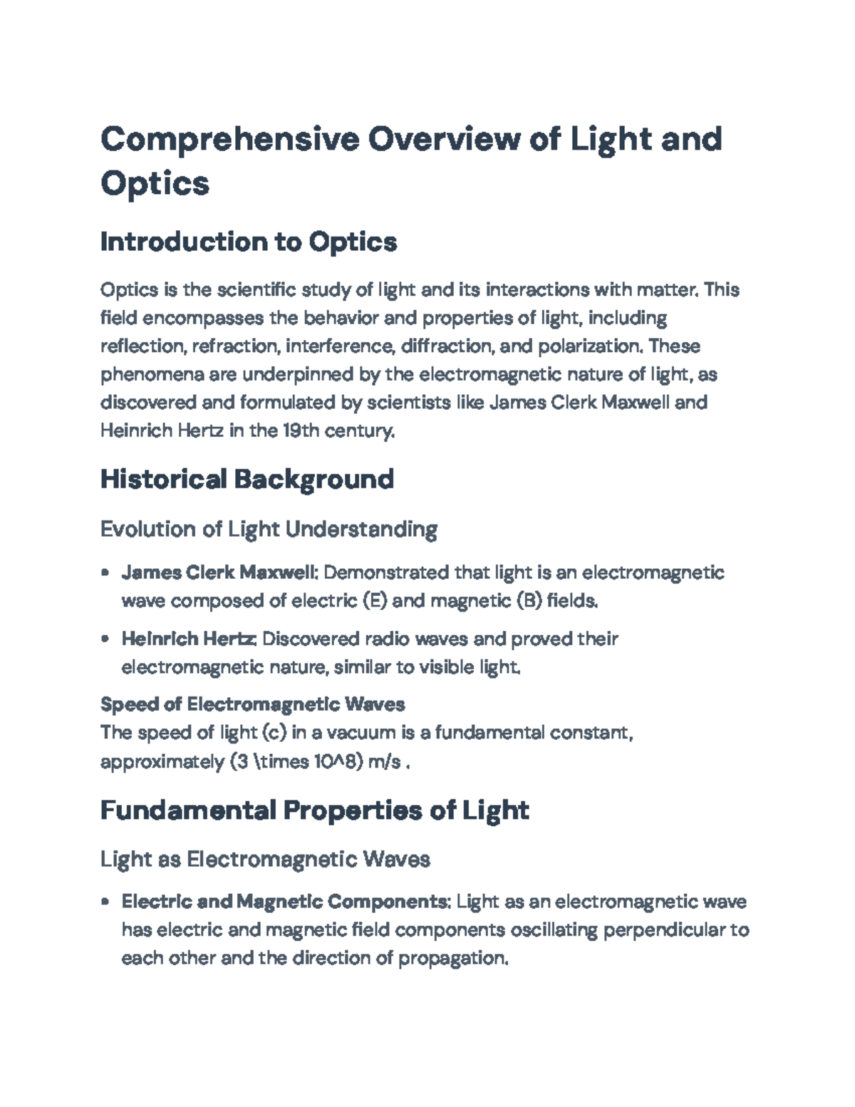 Comprehensive Overview of Optics: Principles & Applications in Physics ...