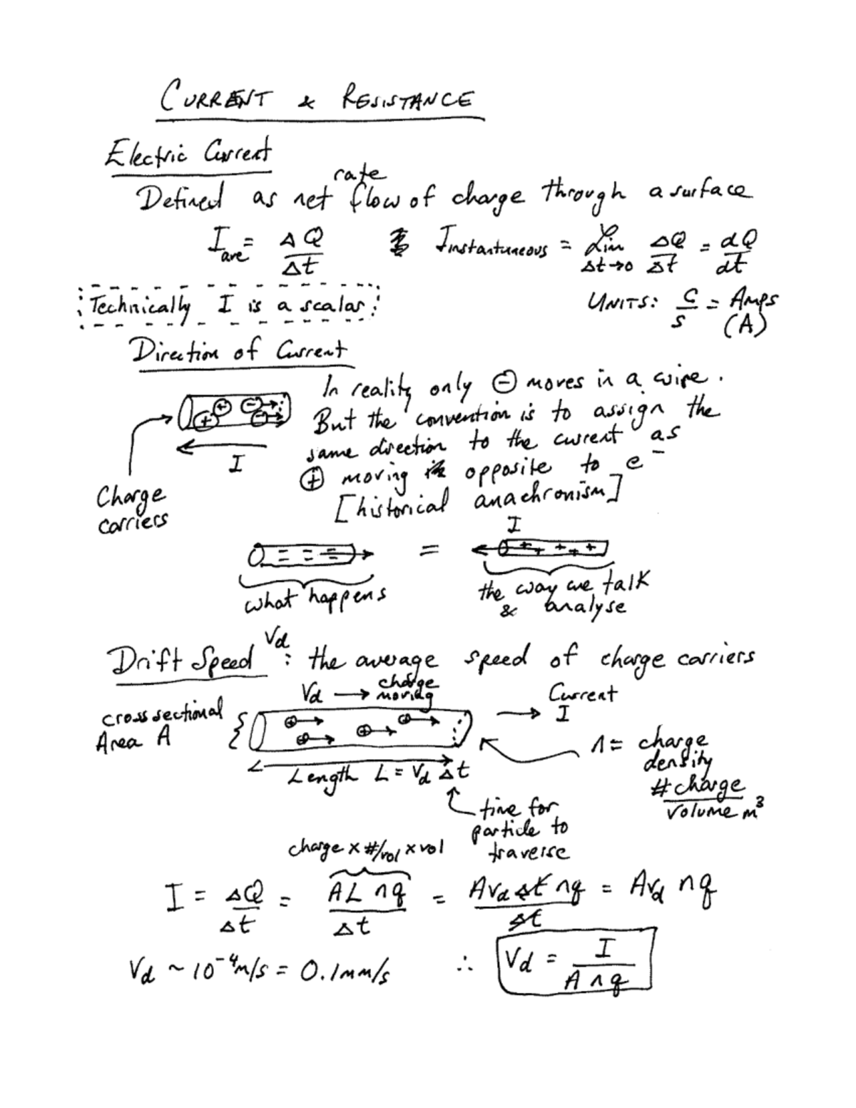 Current and Resistance: Understanding Electrical Concepts in Physics ...
