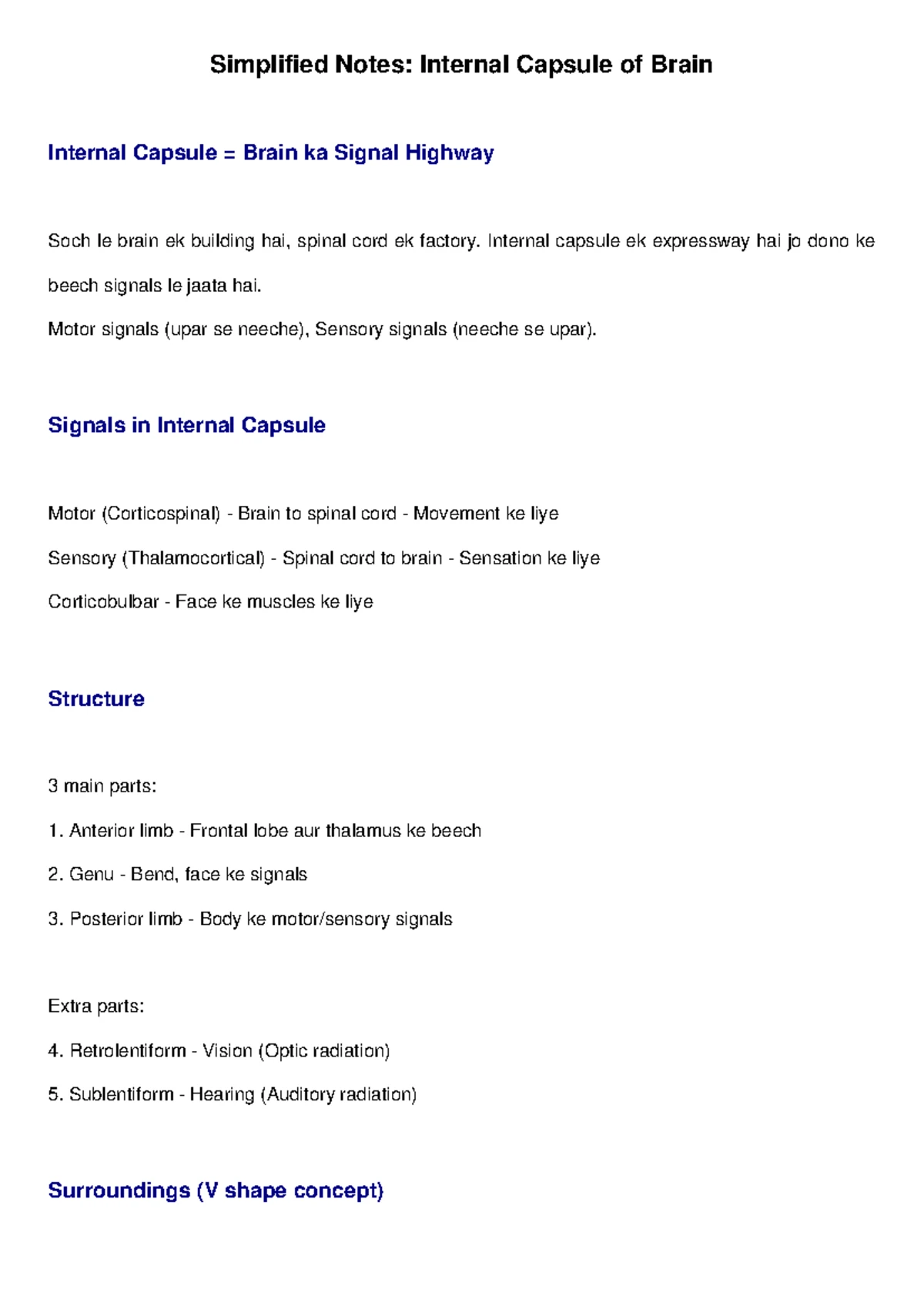 Anatomy WK 09-11 Study Notes for Batch 128 (2023) - Studocu