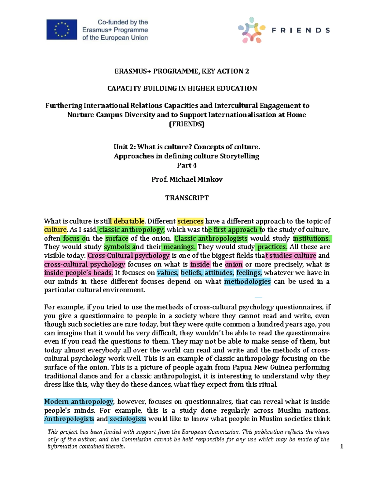Key Action 2: Understanding Culture & Identity in Intercultural ...