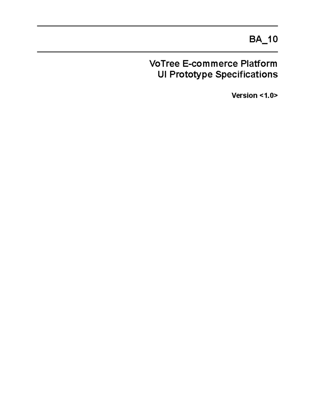 UI Prototype Specifications - BA_ VoTree E-commerce Platform UI ...