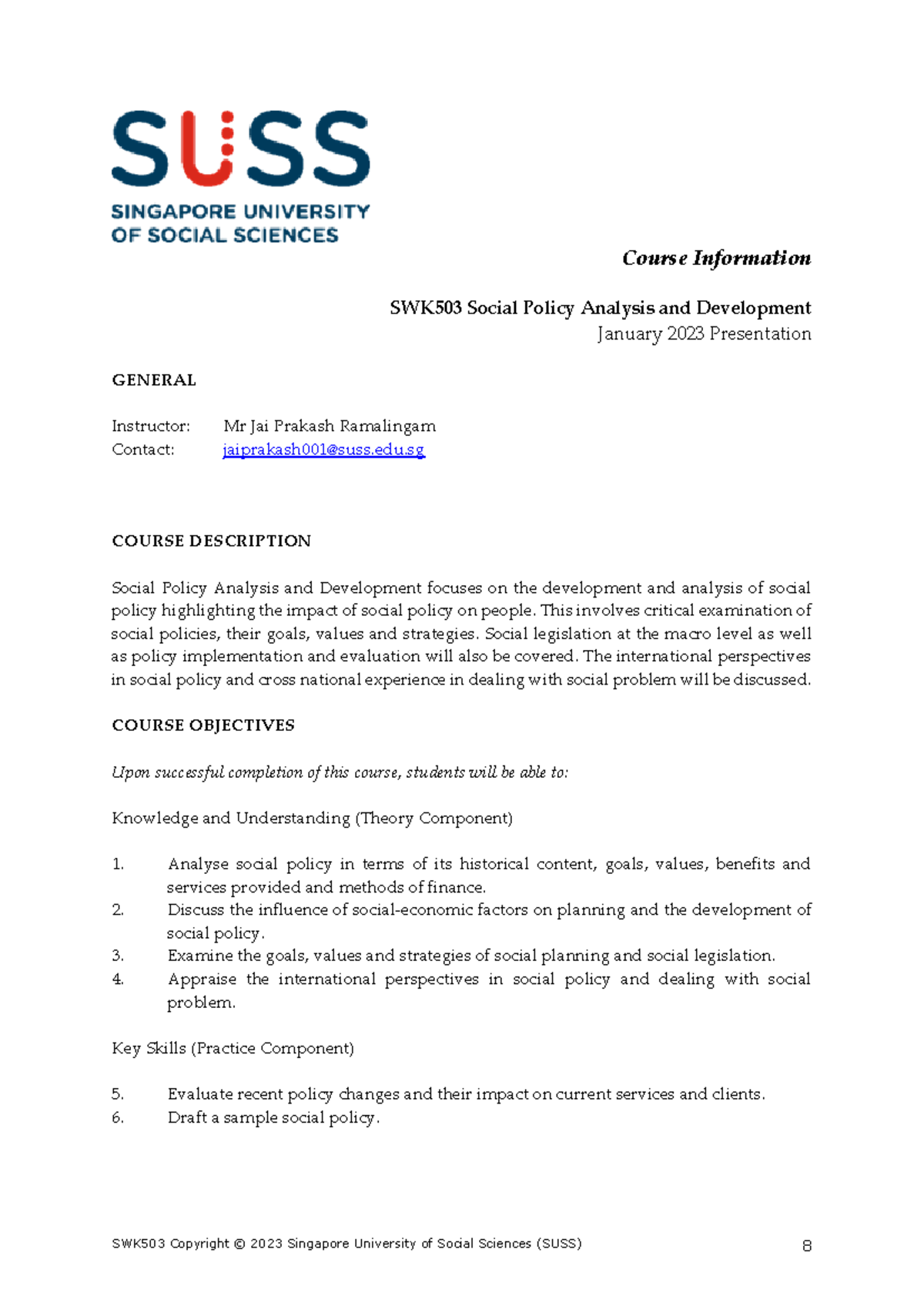 Course Information with highlighted readings - Course Information ...