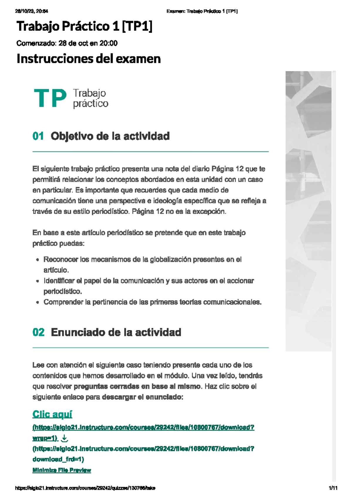 TP 1 Comunicacion - 85% Evaluation and Feedback Summary - Studocu
