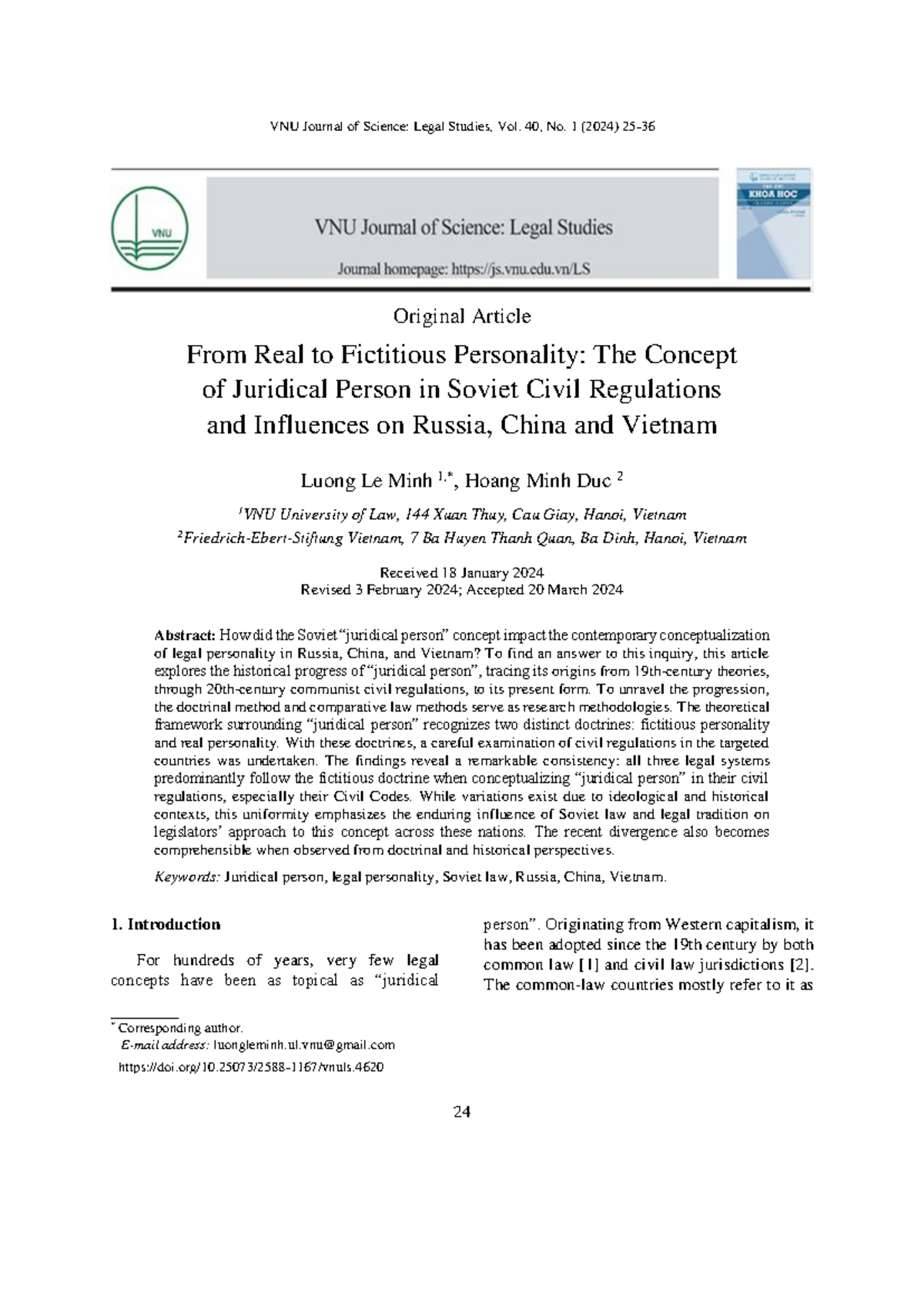 4620-85-10592-1-10-20240330 - VNU Journal of Science: Legal Studies ...