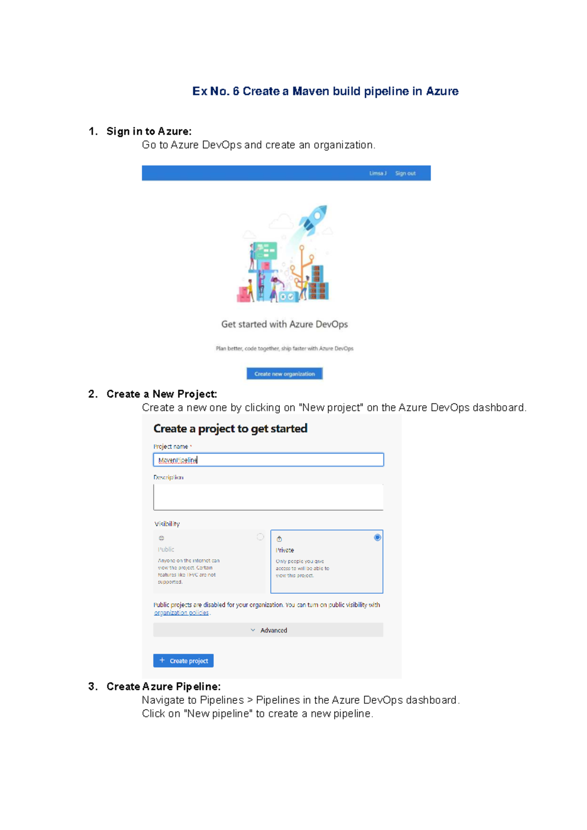 Azure Pipeline - Unit 5 - Ex No. 6 Create a Maven build pipeline in ...