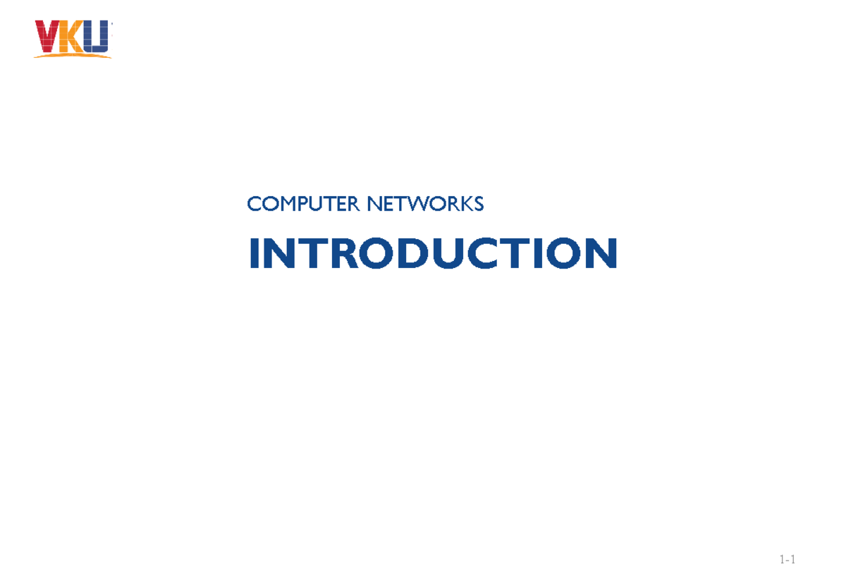Computer Networks C1 - Chapter 1 Overview and Key Concepts - Studocu