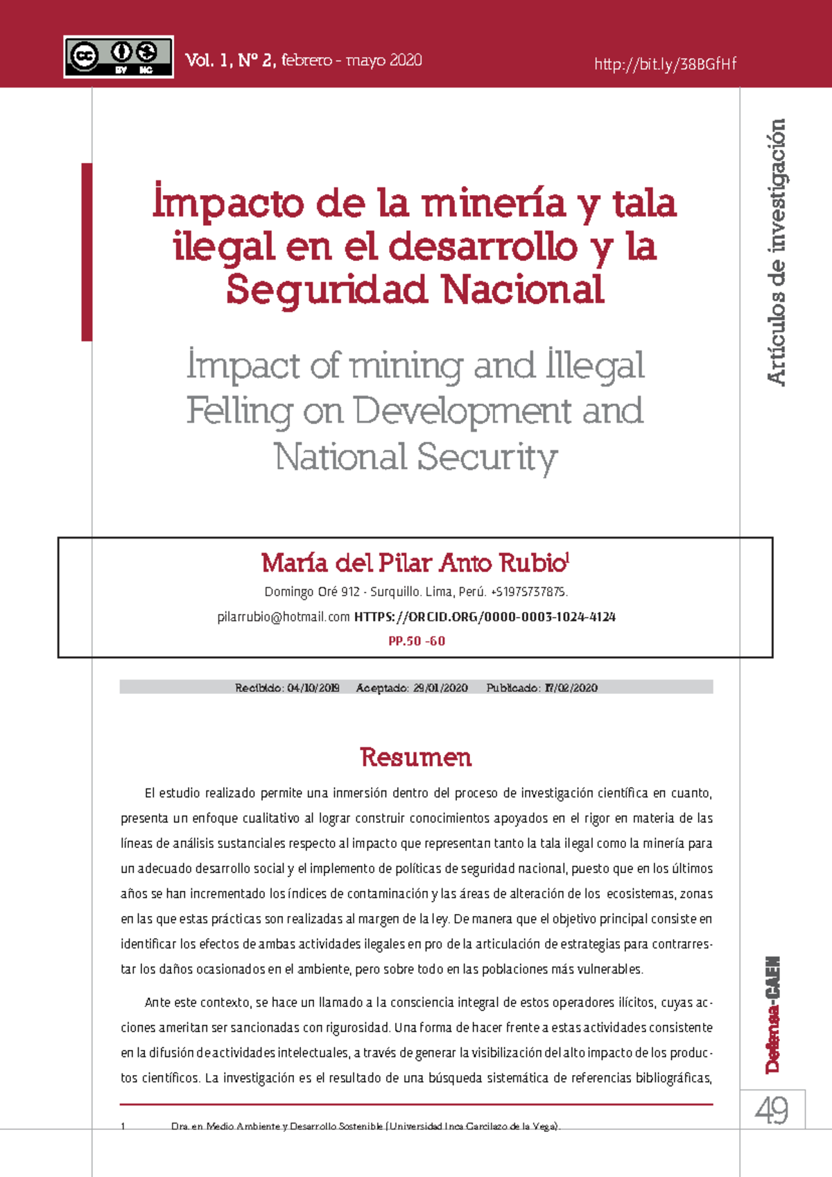 Impacto de la Minería y Tala Ilegal en el Desarrollo y Seguridad ...