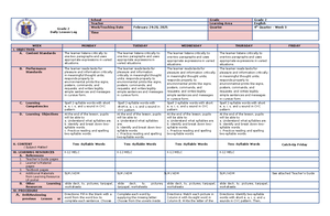 DLL English 4 Q4 W6 - VRFVRBGBB - MATATAG K to 10 Curriculum – Weekly ...