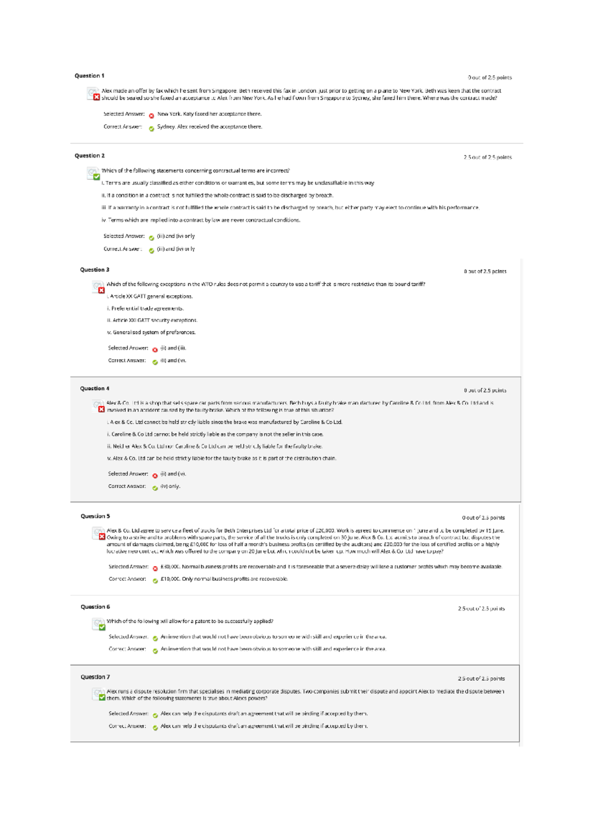 Final Exam 2021 Q&A for Course Review - Studeersnel