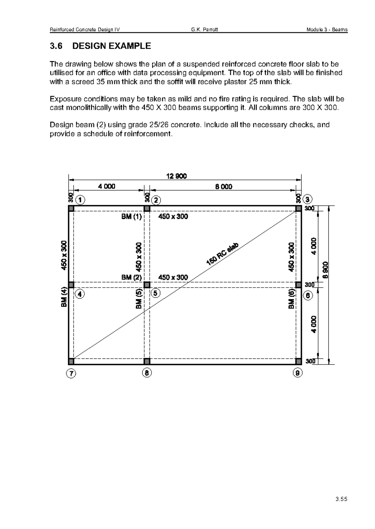 03c Beams Design Example: Concrete Slab Support Analysis - Studocu