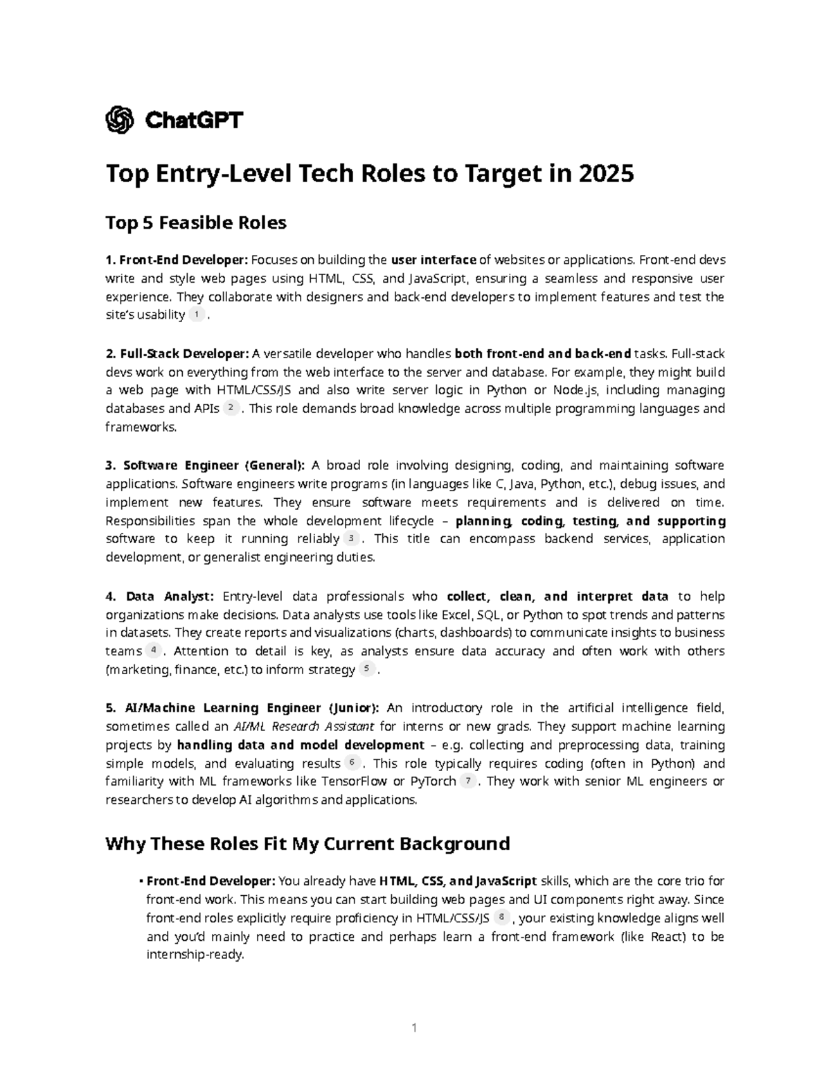 Top Entry-Level Tech Roles to Target in 2025: A Comprehensive Guide ...