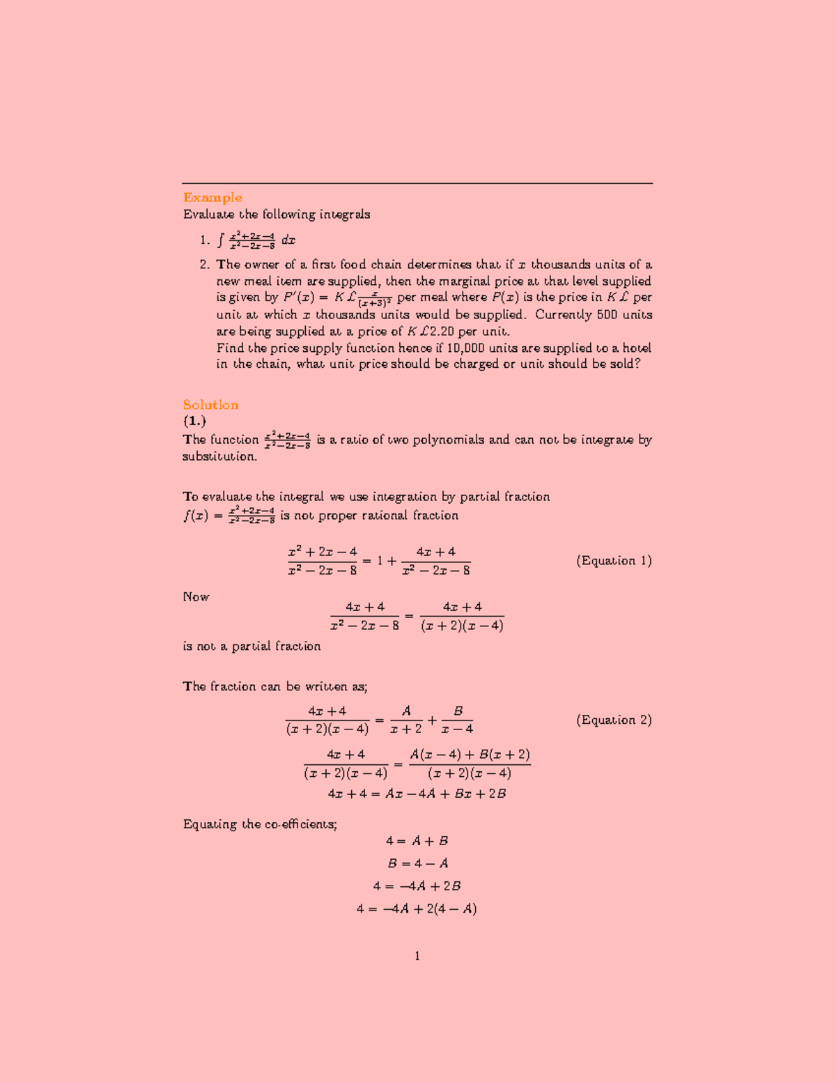 Integration Calculus Lecture 6: Evaluating Complex Integrals - Studocu