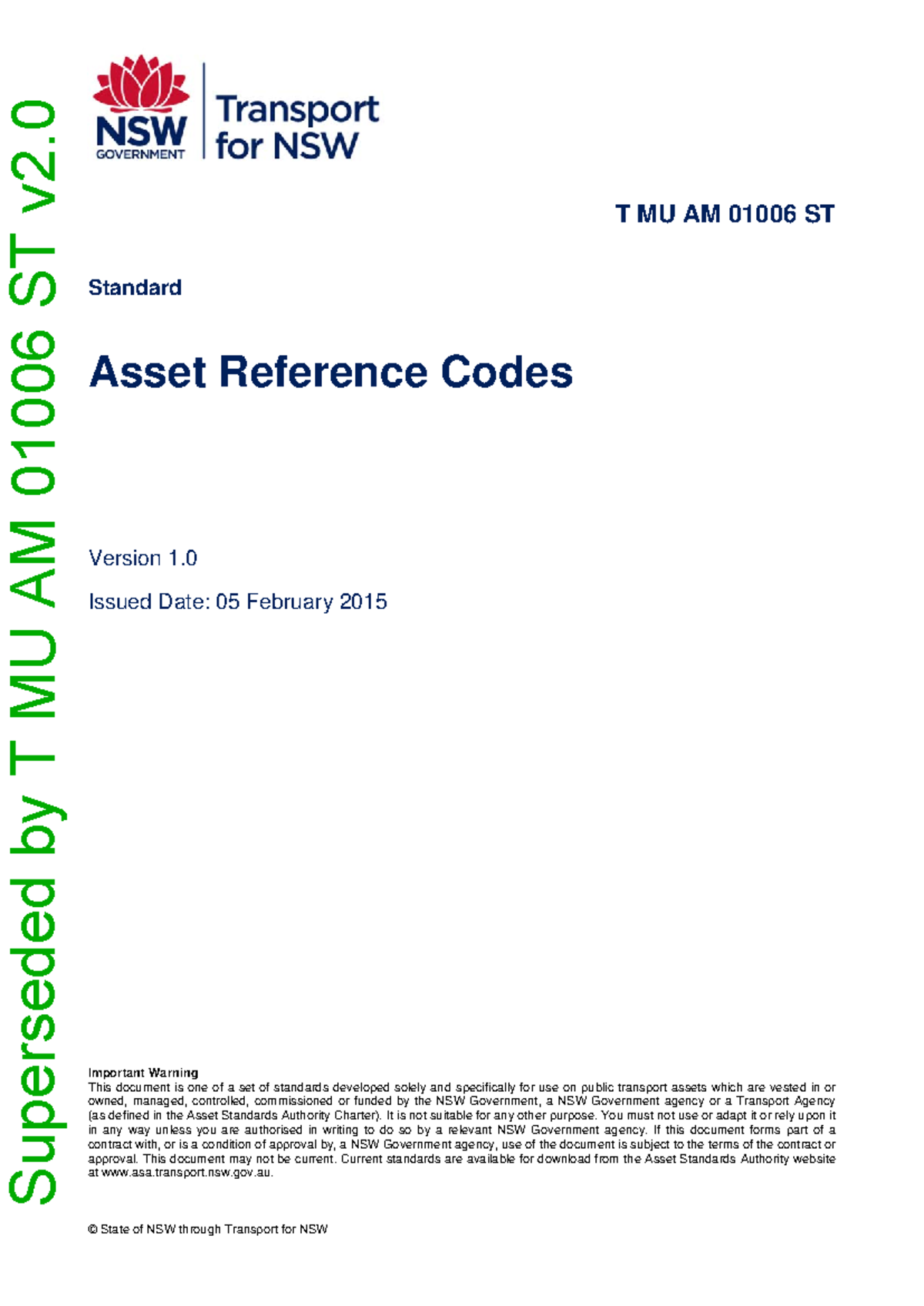T MU AM 01006 ST v1 - Mechanical Asset Reference Codes Overview - Studocu