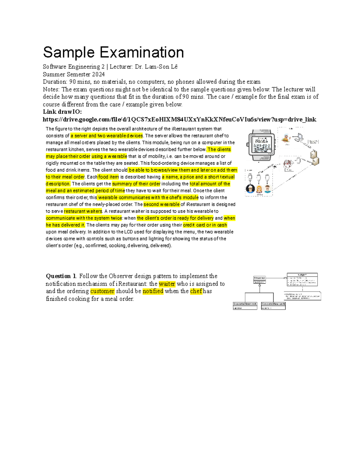 Software Engineering 2: Mock Exam Solutions - Summer 2024 - Studocu