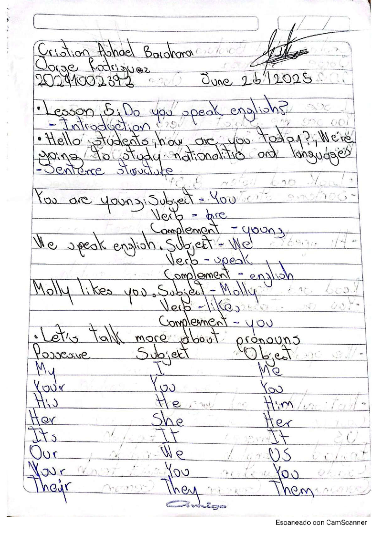Lesson 5: Do You Speak English? - IN101 Activities and Exercises - Studocu